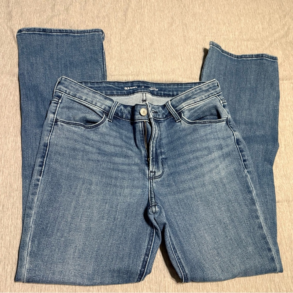 Old Navy Women's Straight Leg Blue Jeans